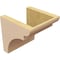 Ekena Millwork 7"W x 7"D x 7"H Wide Yorktown Rough Cedar Woodgrain TimberThane Corbel, Primed Tan CORUR07X07X07YORRCPR - alternate 3